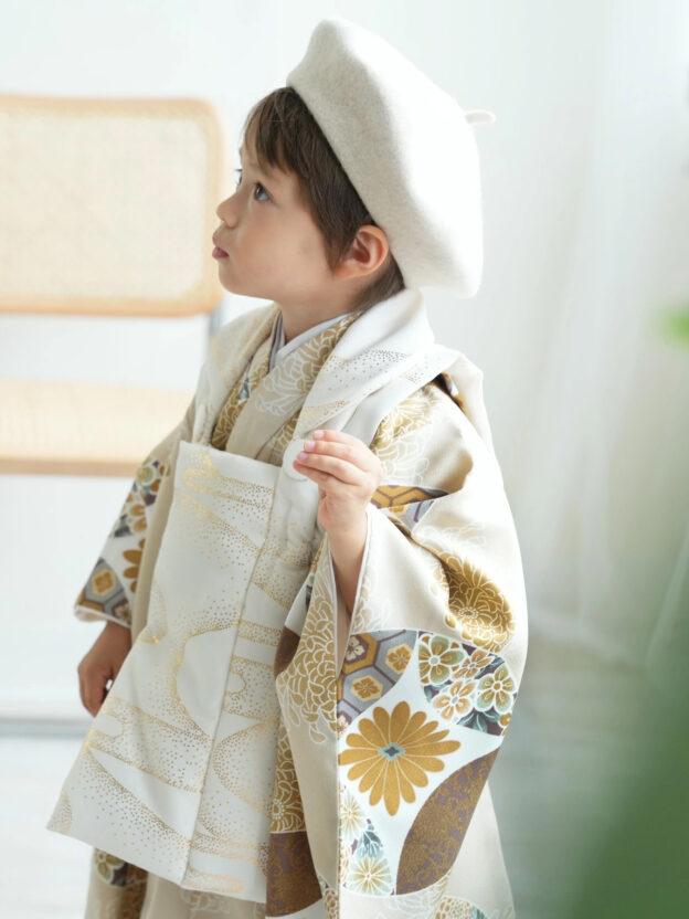 ☆【25】3歳男の子　新作　utatane エクリュ七宝　＋3000円