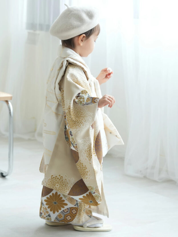 ☆【67】3歳女の子　新作　utatane エクリュ七宝　＋3000円