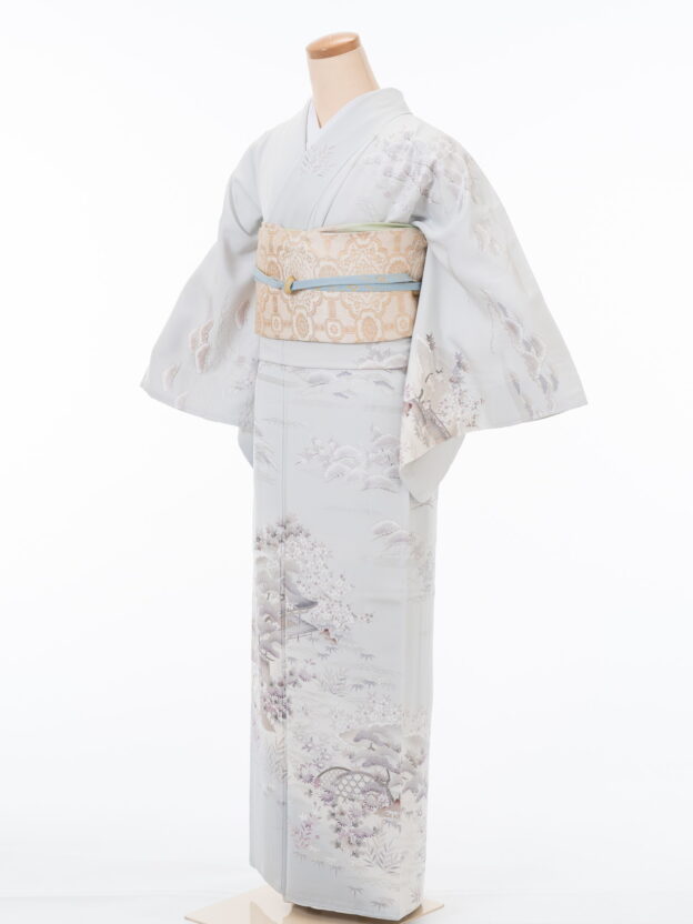 2026新作【51】訪問着 淡いアイスブルー